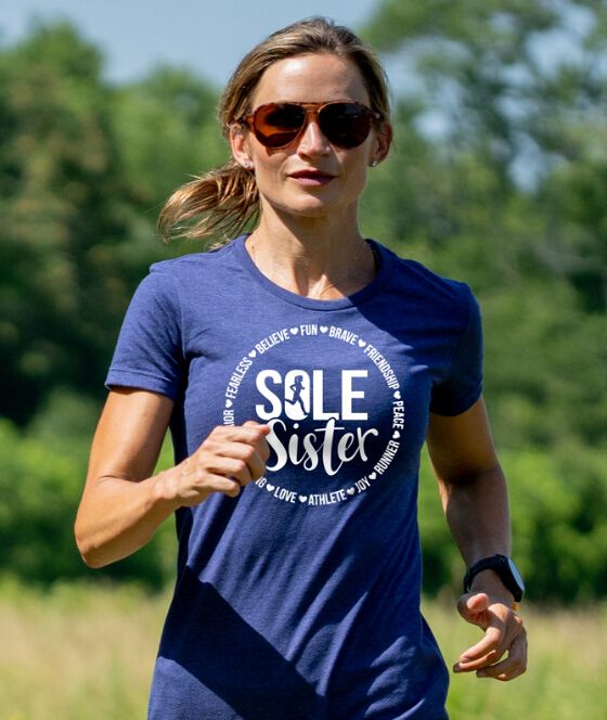 Women's running shirts with sayings cheap
