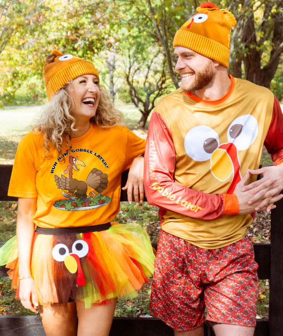 Thanksgiving Socks Turkey Trot Socks for Runners Gone For a Run