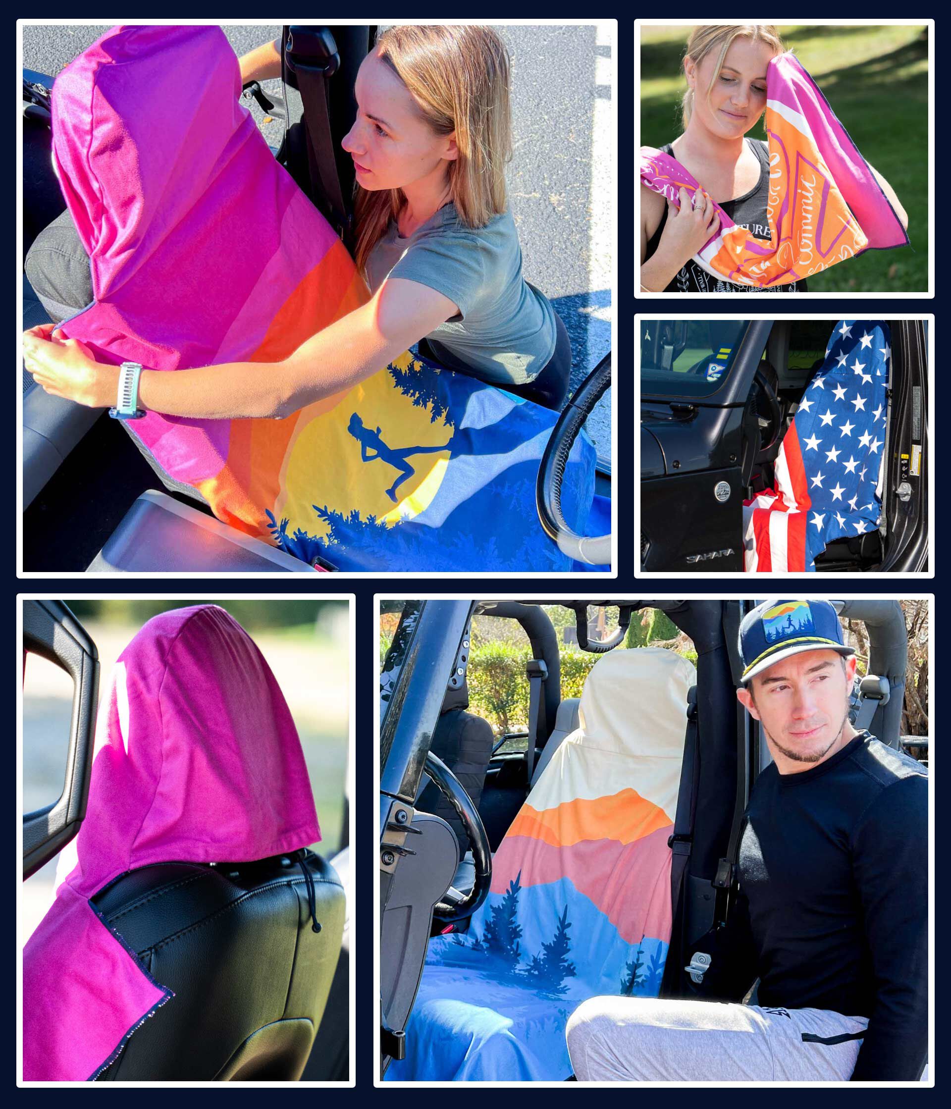 RunTechnology® Athletic Moisture-Wicking Towel Car Seat
