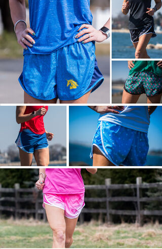 Cross country = team sport, change our mind:)  Running shorts women,  Running women, Split running shorts