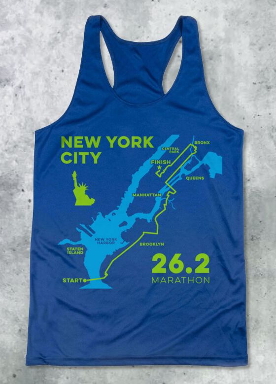 T shirt marathon new york discount