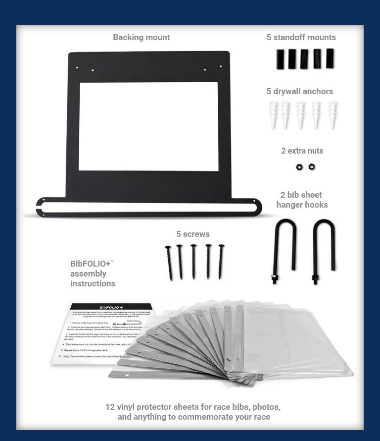Bibfolio Race Display Vinyl Protector Sheets Designed By 2 Pack 12 Sheets/Pack 