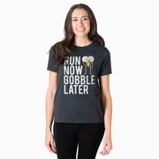 Running Short Sleeve T-Shirt - Run Now Gobble Later (Bold)
