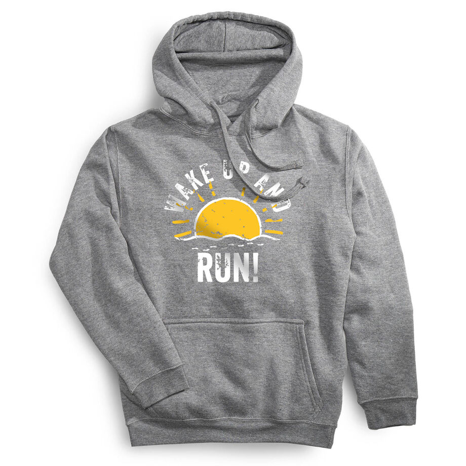 Statement Fleece Hoodie -  Wake Up And Run