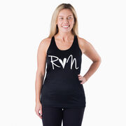 Women's Racerback Performance Tank Top - Run Heart