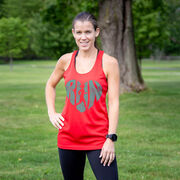 Women's Racerback Performance Tank Top - Love The Run