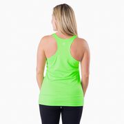 Women's Racerback Performance Tank Top - Boston 26.2 Vertical