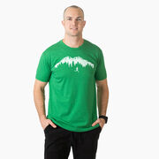 Running Short Sleeve T-Shirt - Trail Runner in the Mountains