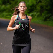 Women's Racerback Performance Tank Top - Let's Run Lucky