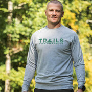 Running Raglan Crew Neck Pullover - Trails Over Treadmills