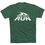 Running Short Sleeve T- Shirt - Gone For a Run White Logo