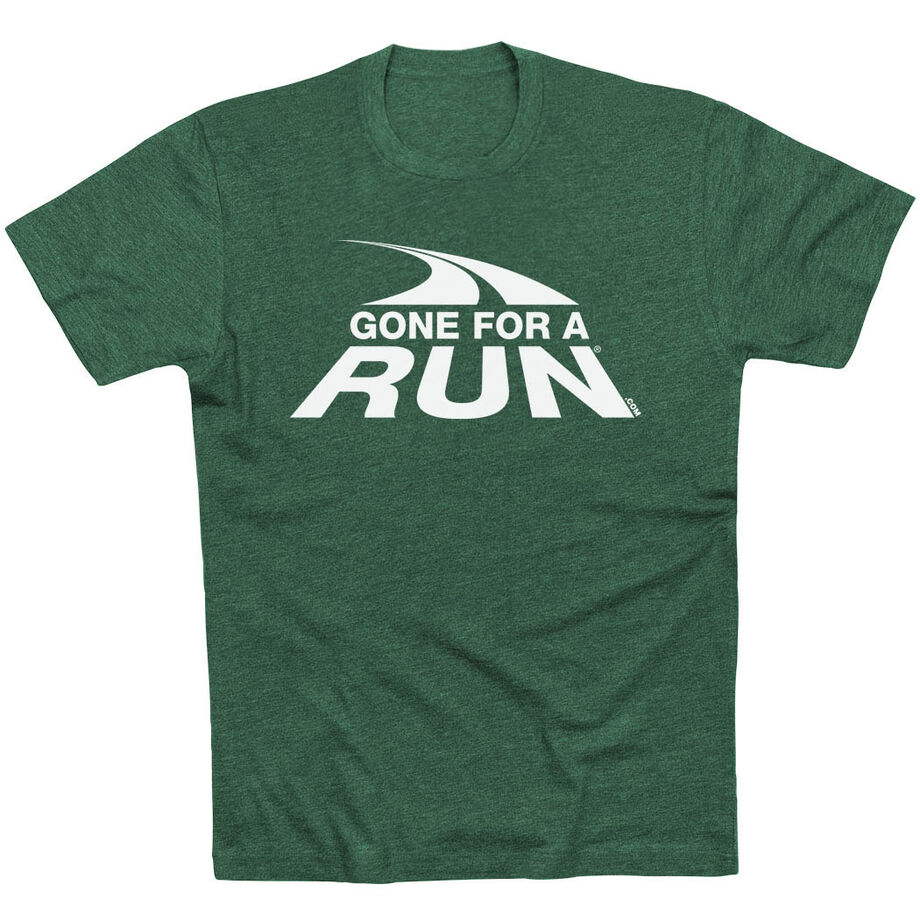 Running Short Sleeve T- Shirt - Gone For a Run White Logo