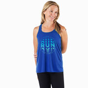 Flowy Racerback Tank Top - Eat Sleep Run Repeat