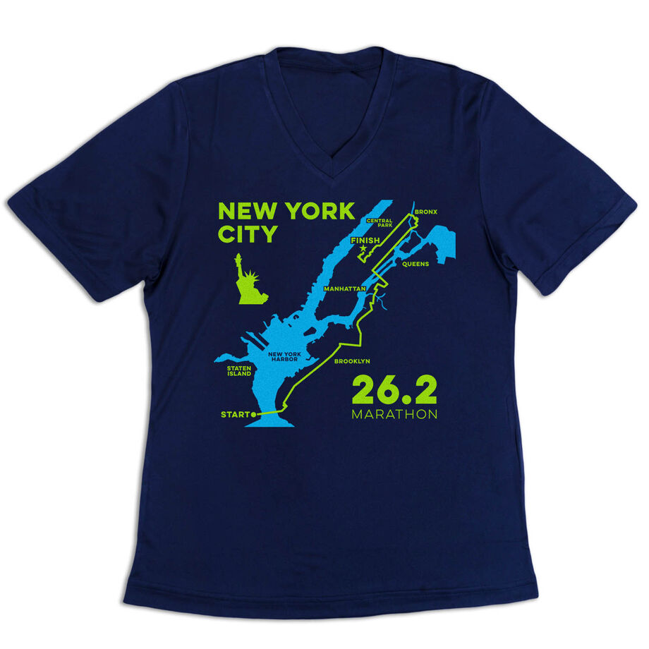 Women's Short Sleeve Tech Tee - New York City Route