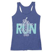 Women's Everyday Tank Top - She Believed She Could So She Did