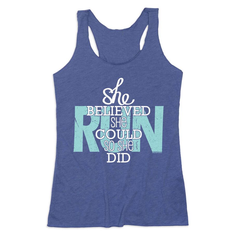 Women's Everyday Tank Top - She Believed She Could So She Did