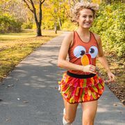 Running Tutu Skirt - Turkey Feathers