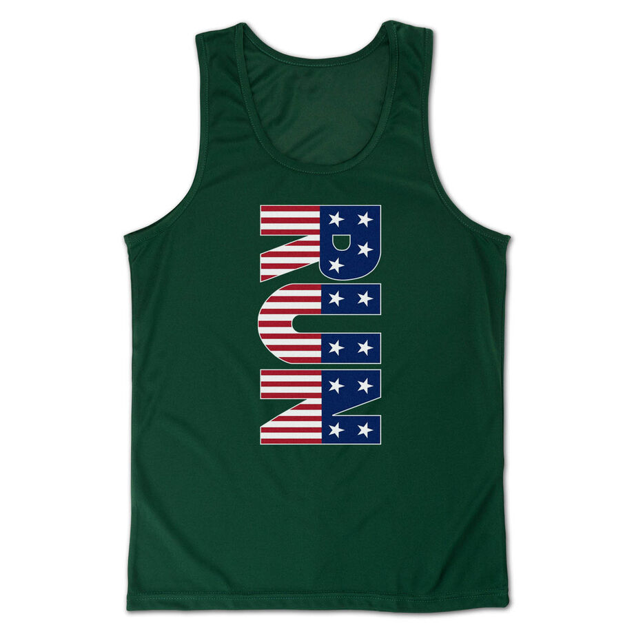 Men's Running Performance Tank Top - Patriotic Run