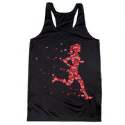 Women's Racerback Performance Tank Top - Heartfelt Runner Girl