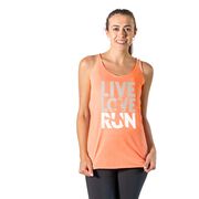 Women's Everyday Tank Top - Live Love Run Silhouette