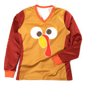 Women's Running Long Sleeve Performance Tee - Run Now Gobble Later