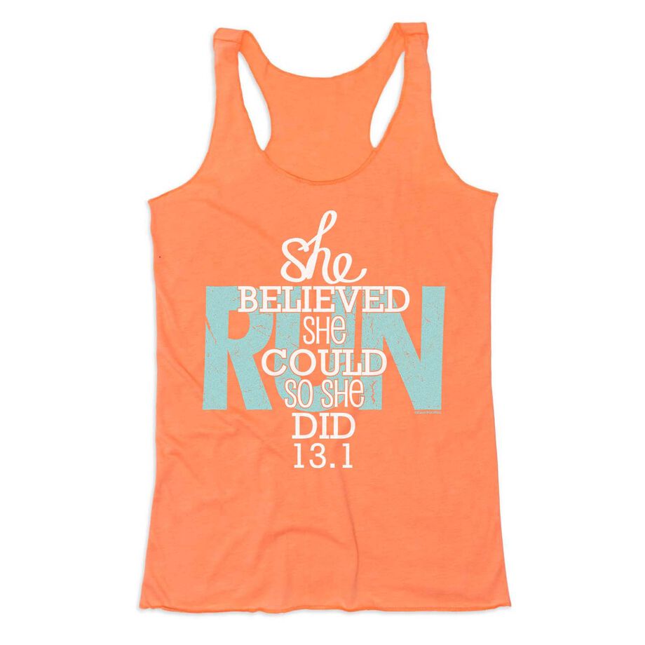 Women's Everyday Tank Top - She Believed She Could So She Did 13.1