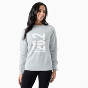 Running Raglan Crew Neck Pullover - 26.2 Marathon Vertical