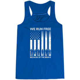 Flowy Racerback Tank Top - Because of the Brave