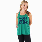 Flowy Racerback Tank Top - Mom Needs A Run