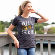 Women's Everyday Runners Tee - Will Run For Beer