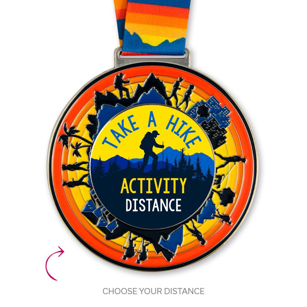 Park Run Virtual Race Trail Running Medal Hiking Dog Tag Motivation Fitness 