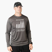 Men's Running Long Sleeve Performance Tee - Because of the Brave