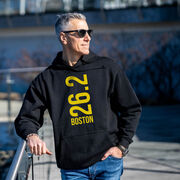 Statement Fleece Hoodie -  Boston 26.2 Vertical