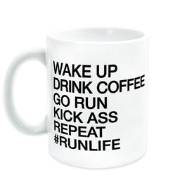 Coffee mugs for runners Enjoy your coffee or hot chocolate in this 6” tall red mug with a black interior and a cream-colored Operation Christmas Child logo.