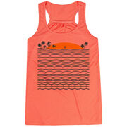 Running Flowy Racerback Tank Top - Chasing Sunsets