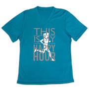 Women's Short Sleeve Tech Tee - This Is My Happy Hour