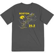 Men's Running Short Sleeve Performance Tee - Boston Route