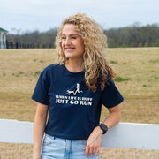Running Short Sleeve Crop Tee - Life is Ruff