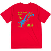 Men's Running Short Sleeve Performance Tee - New York City Route