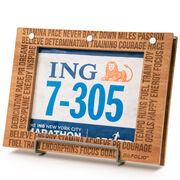 Premier Wood BibFOLIO® Race Bib Album - Bib Window