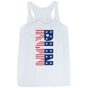 Flowy Racerback Tank Top - Patriotic Run