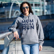 Statement Fleece Hoodie - Mom Needs A Run