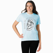 Running Short Sleeve T-Shirt - Miles To Go Before I Sleep - Skull