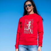 Running Raglan Crew Neck Pullover - This Is My Happy Hour