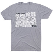 Running Short Sleeve T-Shirt - Gone For a ___ Run