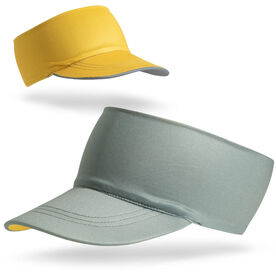 Running Comfort Performance Visor - Gray & Yellow