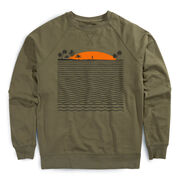 Running Raglan Crew Neck Pullover - Chasing Sunsets