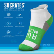 Socrates&reg; Woven Performance Sock Run More (Lime)