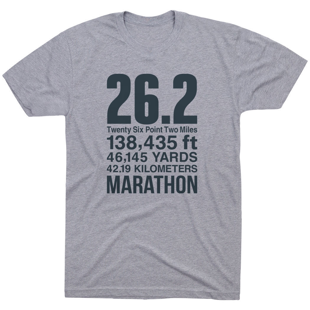 Running Short Sleeve T-Shirt - 26.2 Math Miles | Gone For a Run