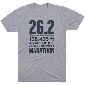 Running Short Sleeve T-Shirt - 26.2 Math Miles